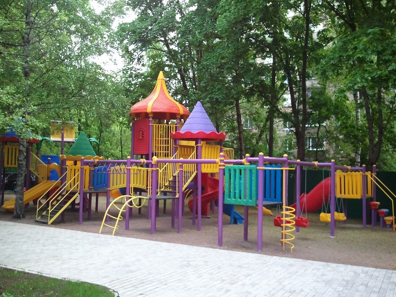 Детские площадки фото. Игровой городок в садике №2 м. Речной вокзал